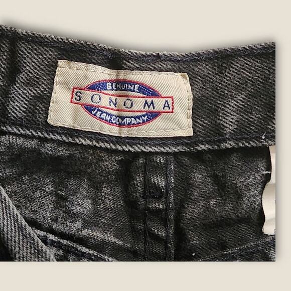 Sonoma Women's Charcoal Mom Style High-rise VTG Shorts Size 16p Made in USA - Picture 4 of 6